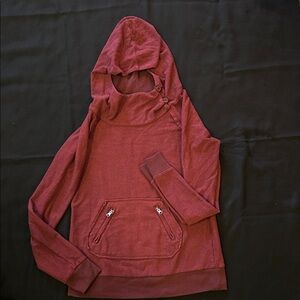Roxy Maroon Hooded Sweatshirt